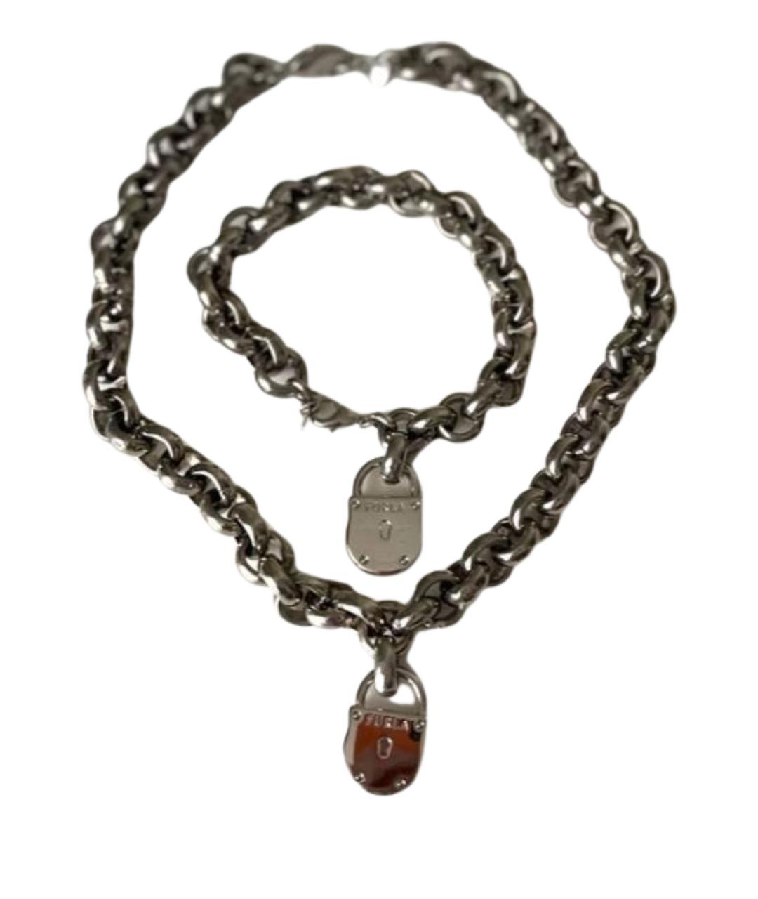 FURLA Серебрянный металлический комплект, фото 1