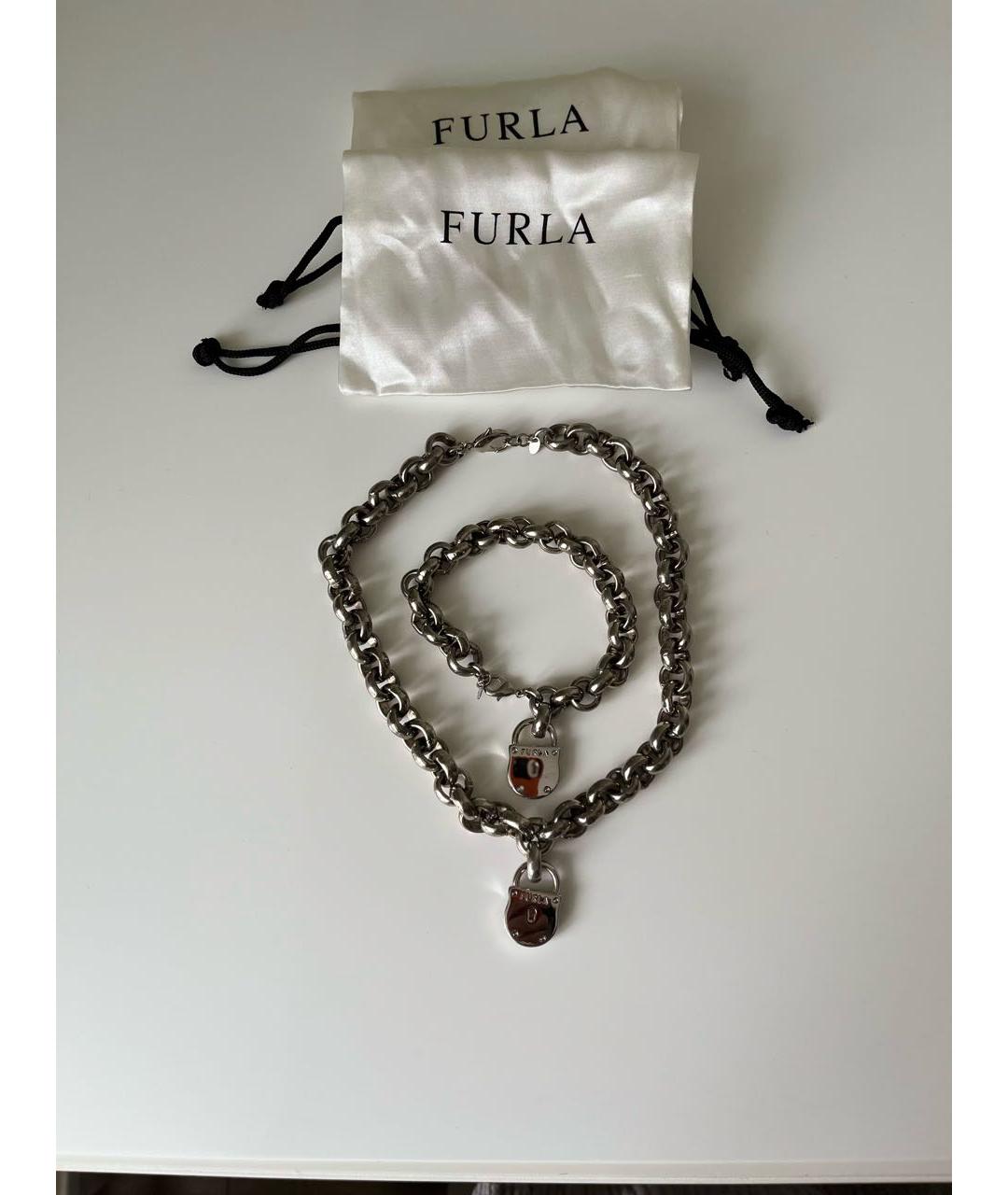 FURLA Серебрянный металлический комплект, фото 2