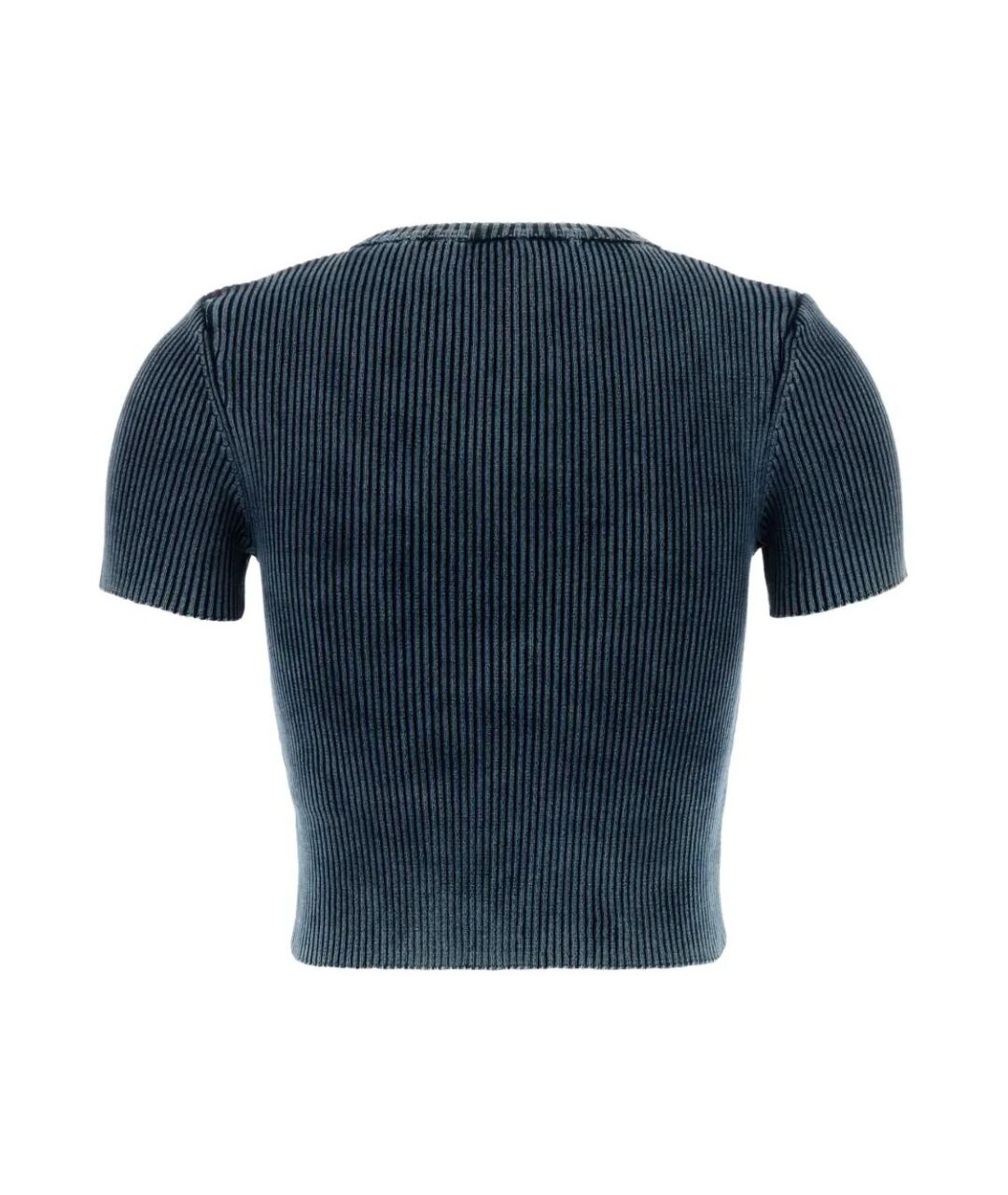 DIESEL Синяя хлопковая футболка, фото 2