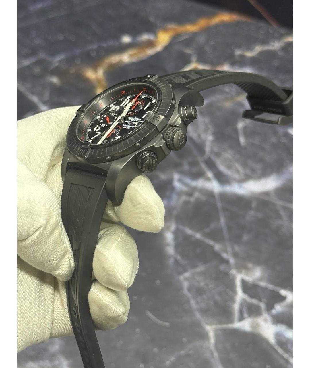 BREITLING Черные металлические часы, фото 3