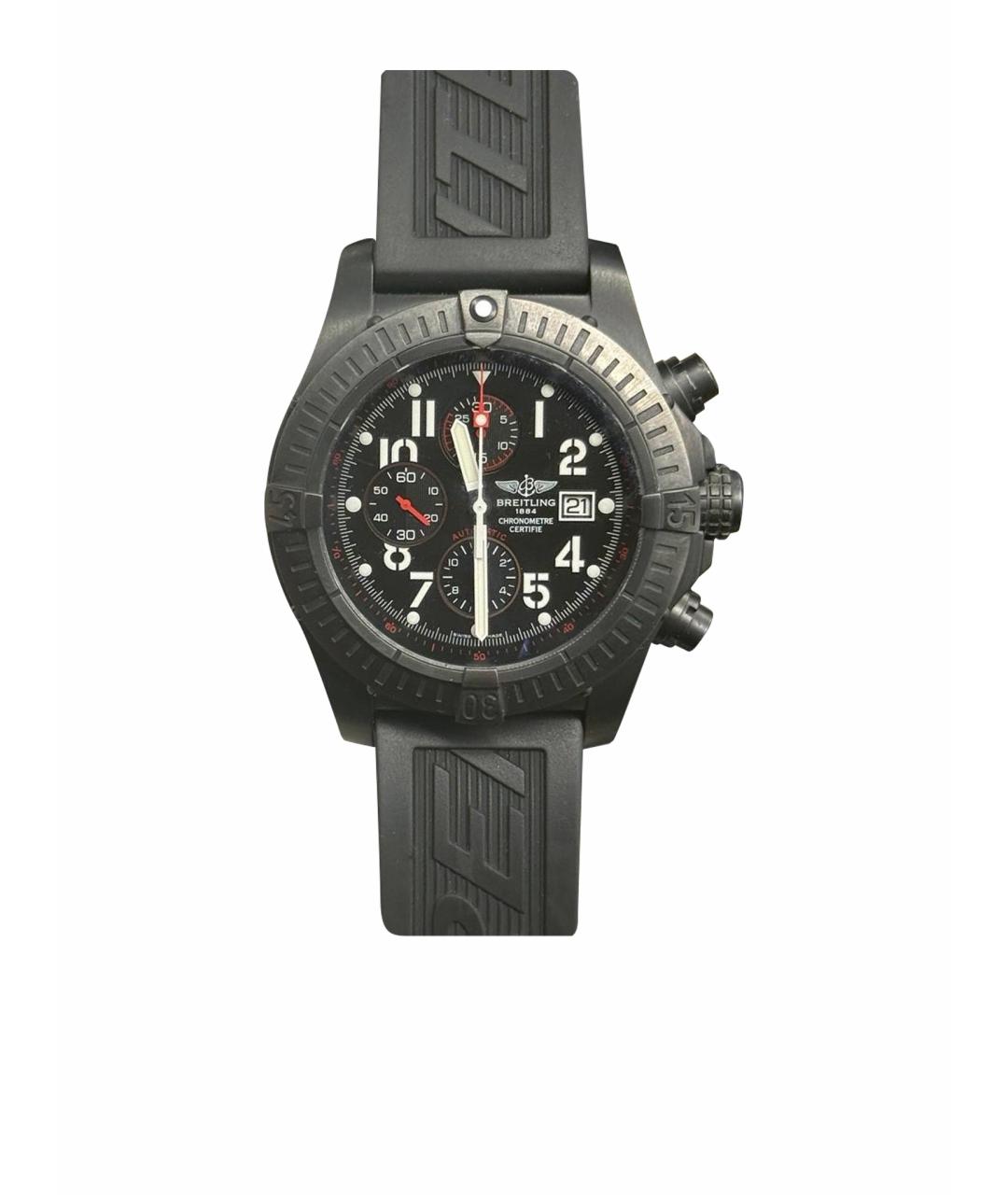 BREITLING Черные металлические часы, фото 1
