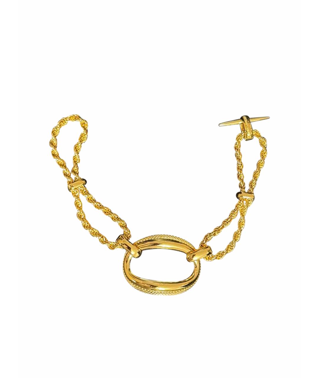 SAINT LAURENT Золотой браслет, фото 1