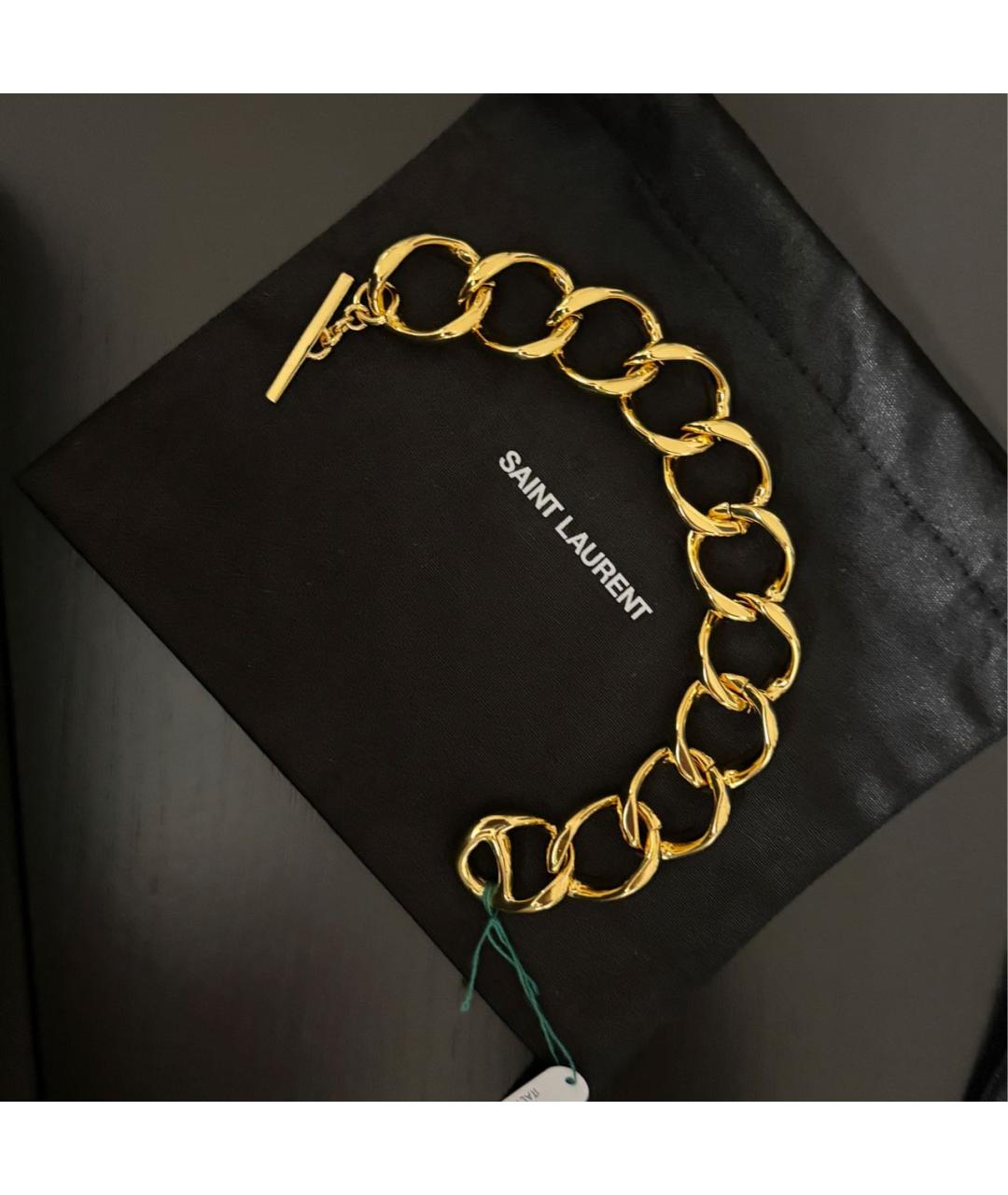 SAINT LAURENT Золотой браслет, фото 5