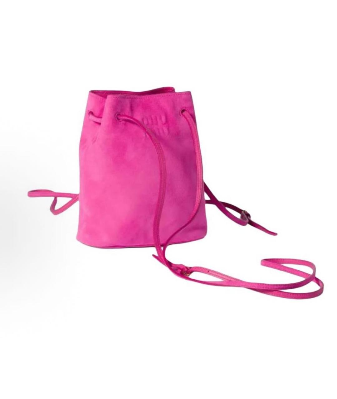 MIU MIU Фуксия замшевая сумка через плечо, фото 2