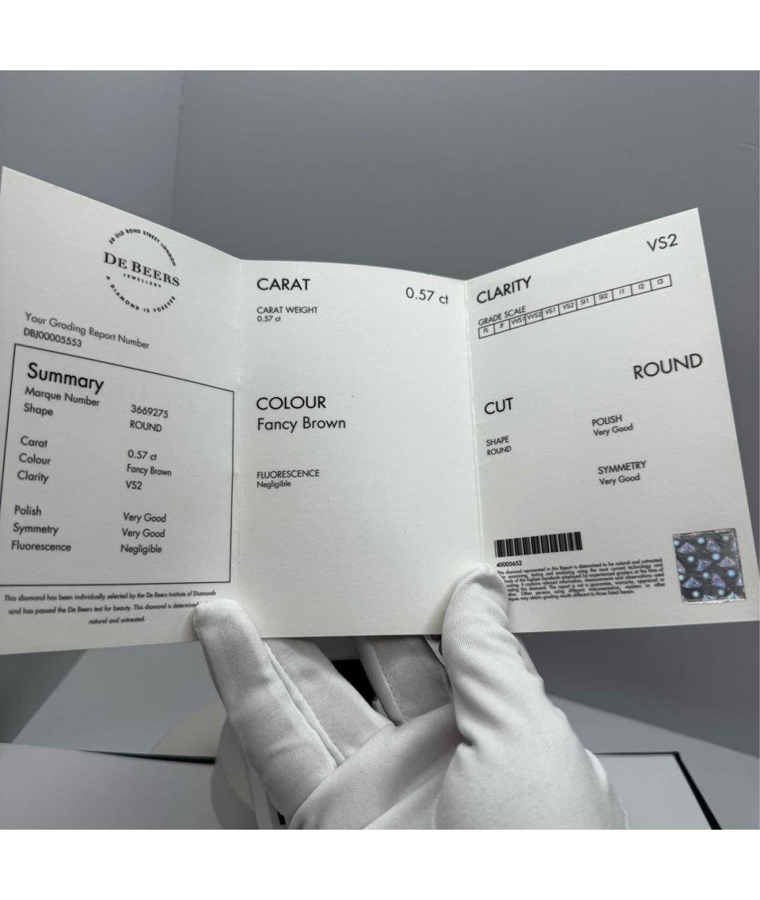 DE BEERS Серебряное платиновое кольцо, фото 8