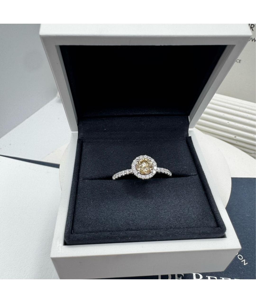 DE BEERS Серебряное платиновое кольцо, фото 7