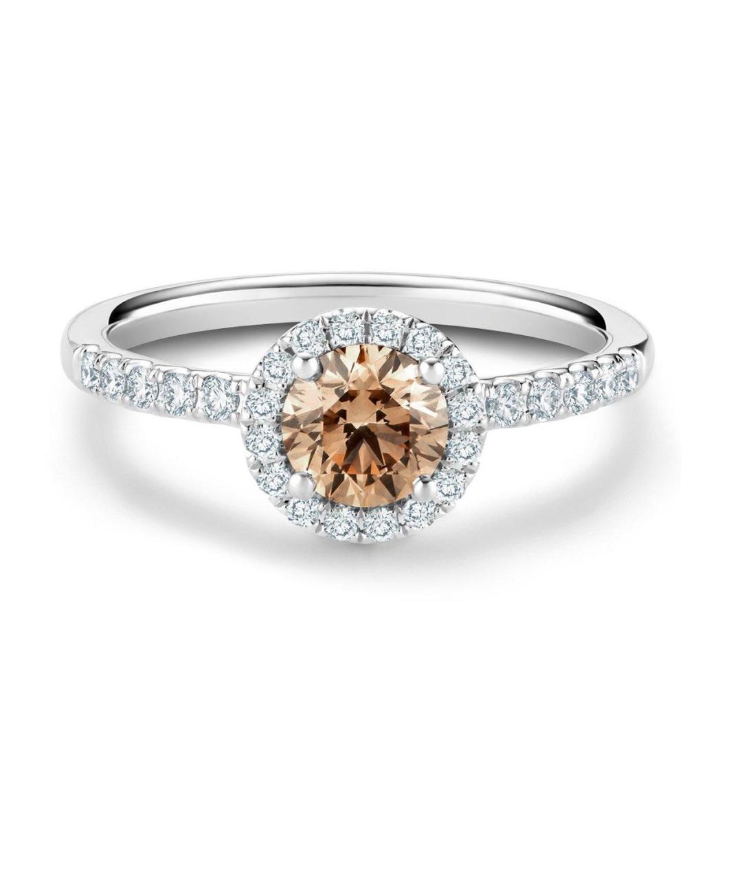 DE BEERS Серебряное платиновое кольцо, фото 9