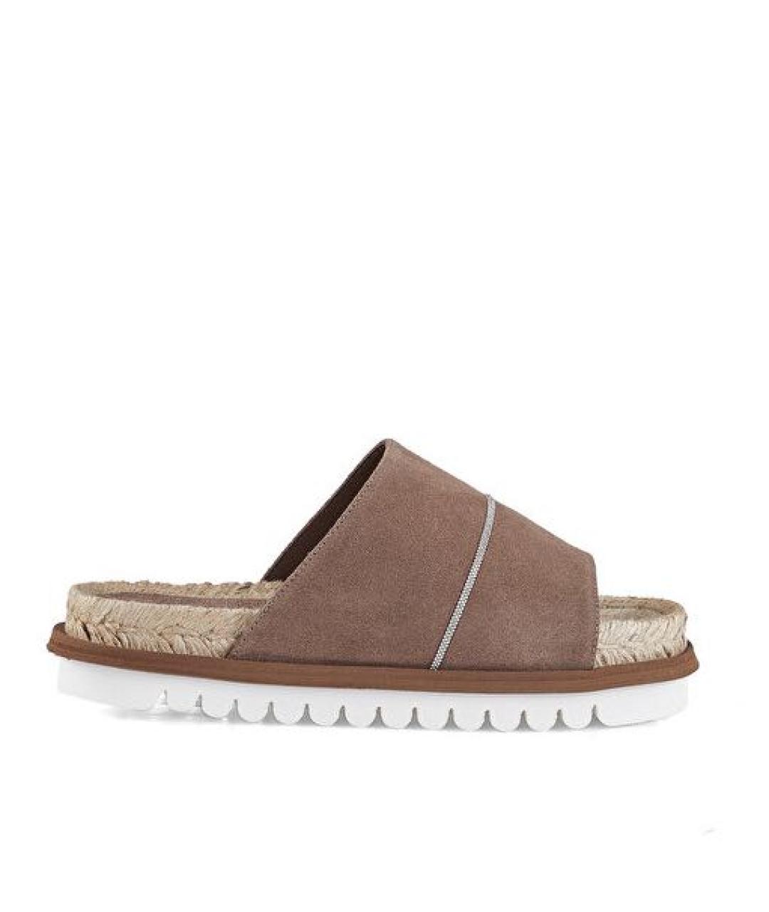 PESERICO Коричневые замшевые эспадрильи, фото 7