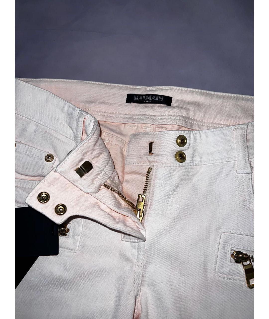 BALMAIN Коралловые хлопковые джинсы слим, фото 3