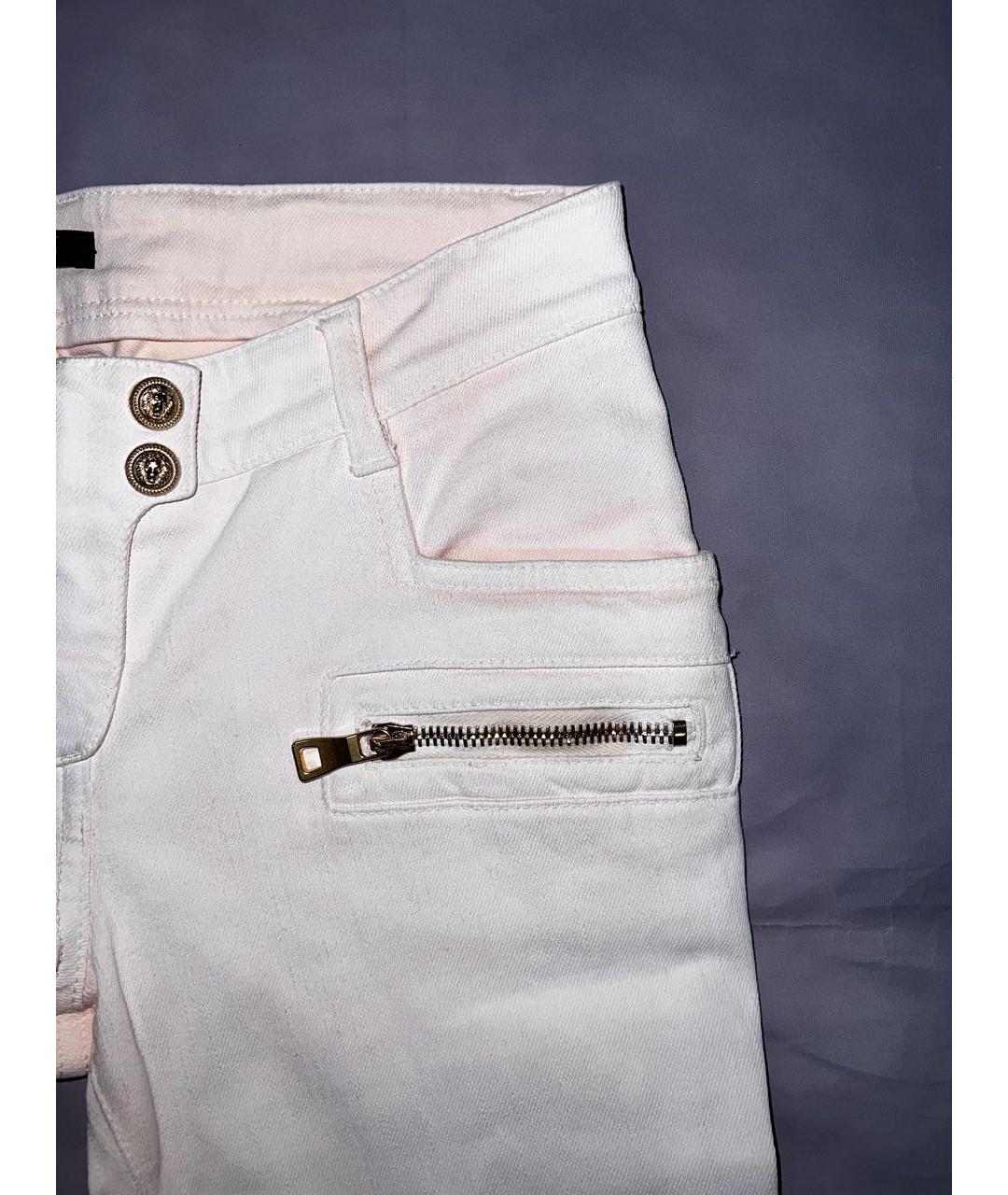 BALMAIN Коралловые хлопковые джинсы слим, фото 4