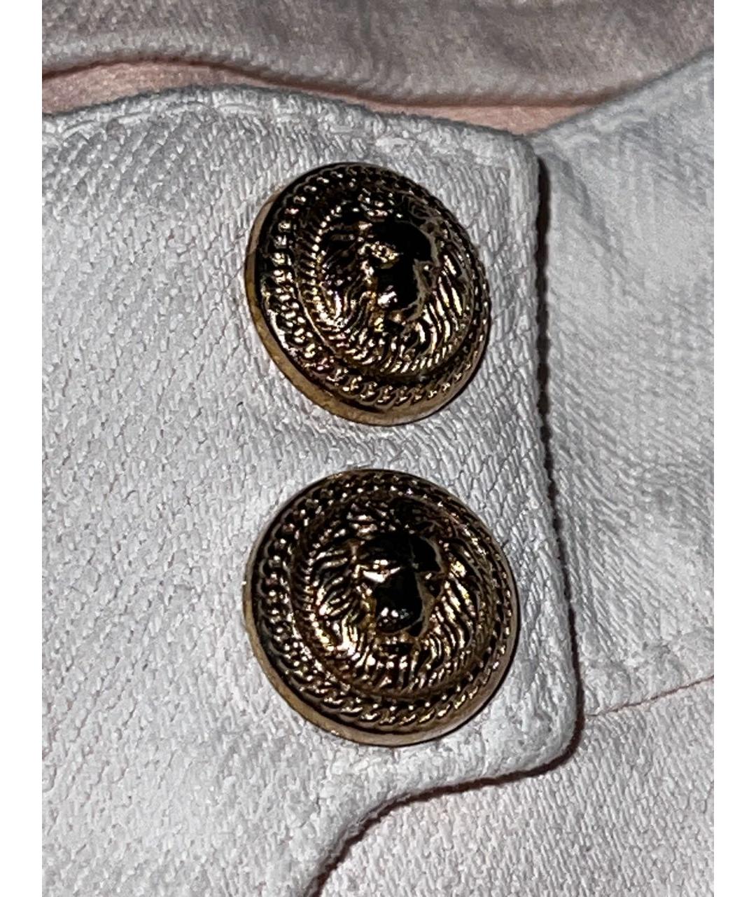 BALMAIN Коралловые хлопковые джинсы слим, фото 5