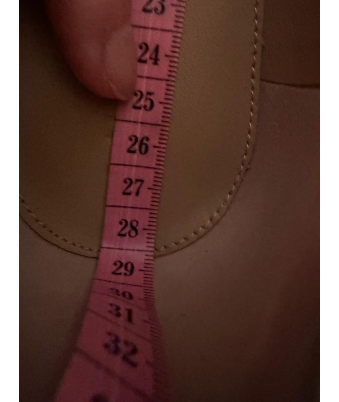 RALPH LAUREN Бежевые замшевые балетки, фото 5