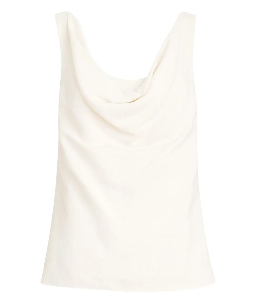 BRUNELLO CUCINELLI Белая вискозная майка, фото 1