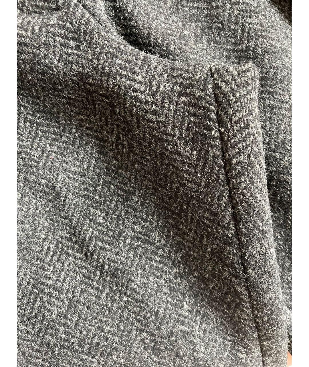 VALENTINO Серые шерстяные брюки широкие, фото 8