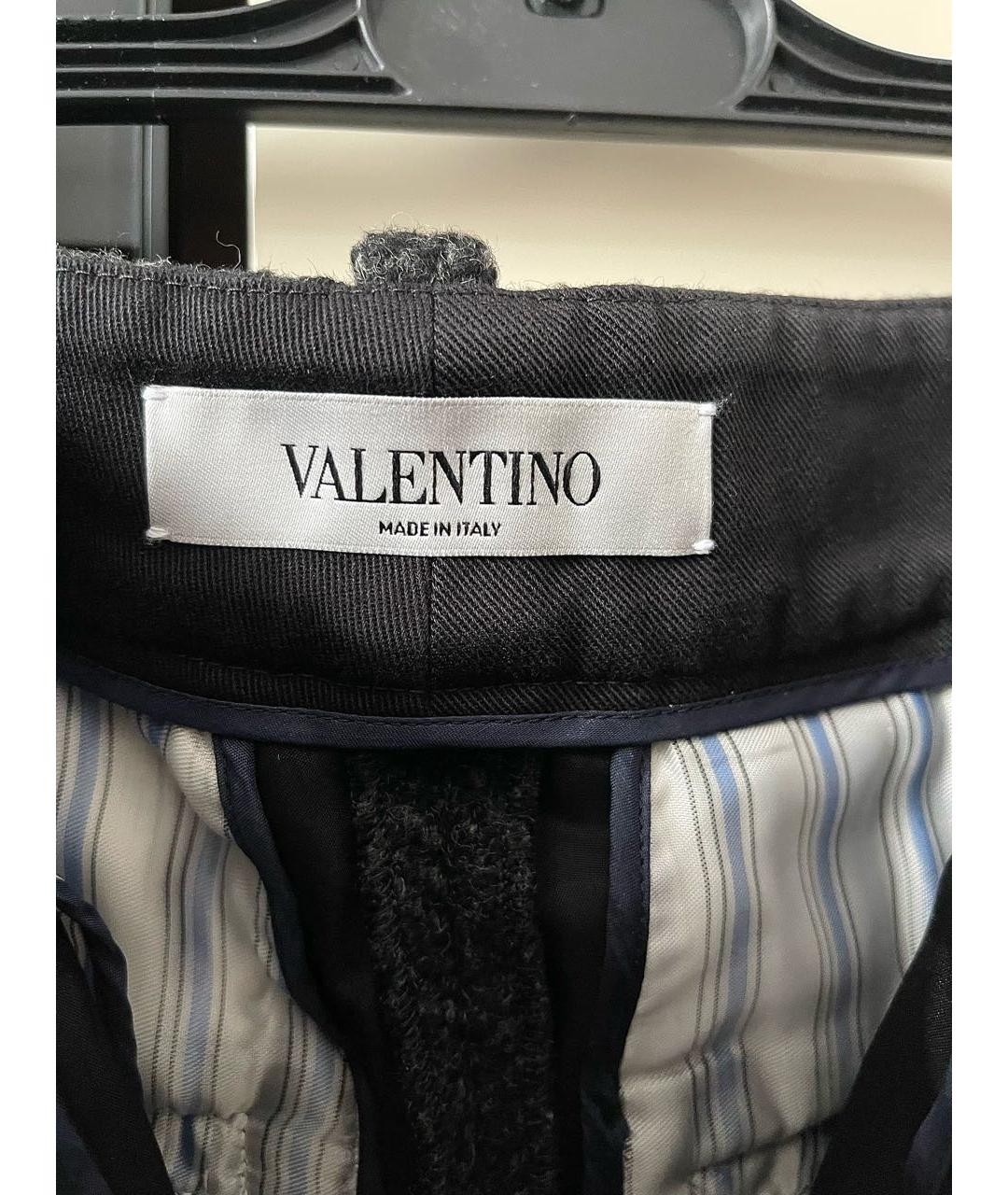 VALENTINO Серые шерстяные брюки широкие, фото 3