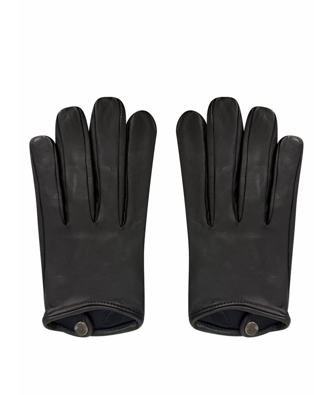 SIMONETTA RAVIZZA Черные кожаные перчатки, фото 1