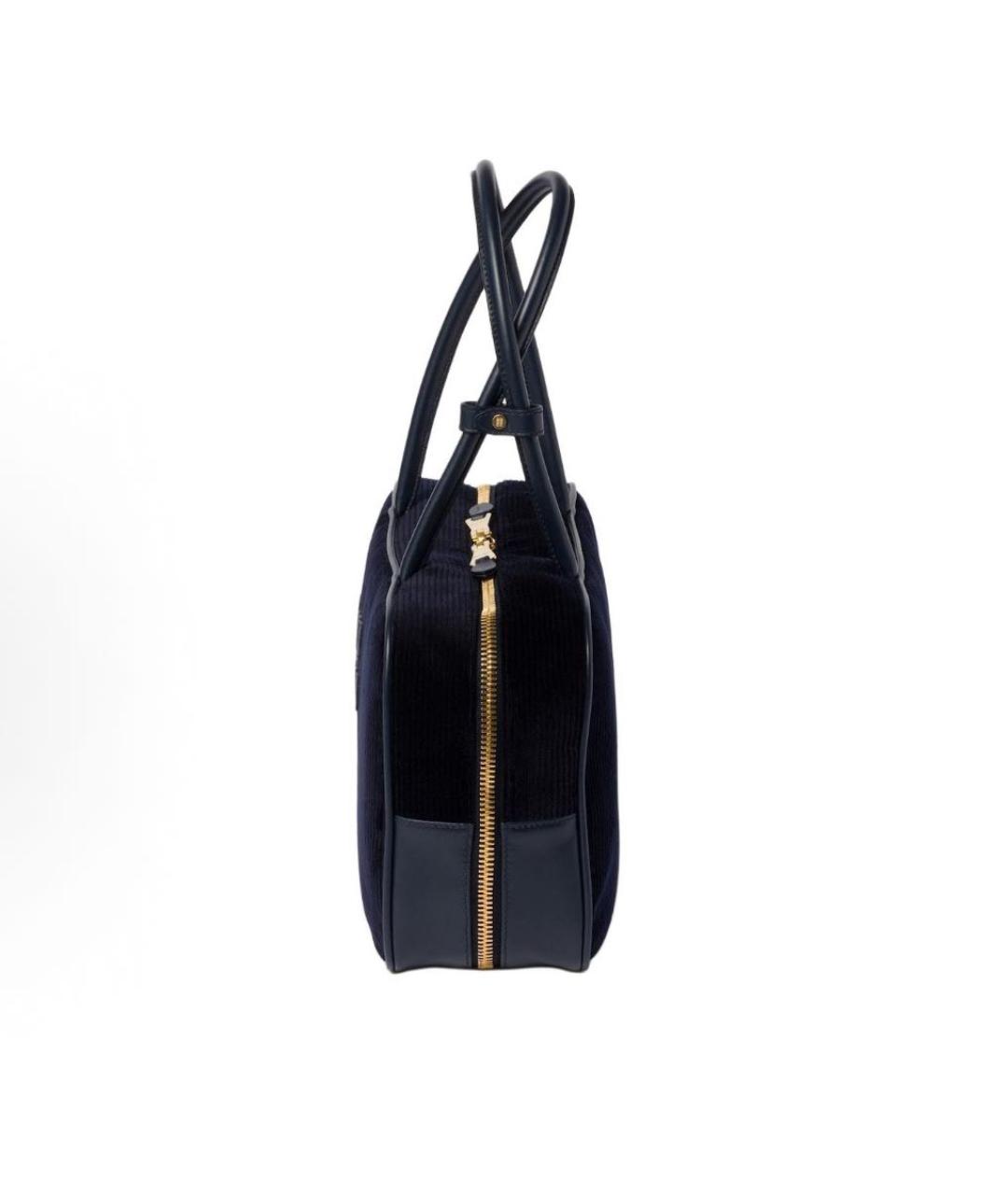 MIU MIU Темно-синяя сумка с короткими ручками, фото 3