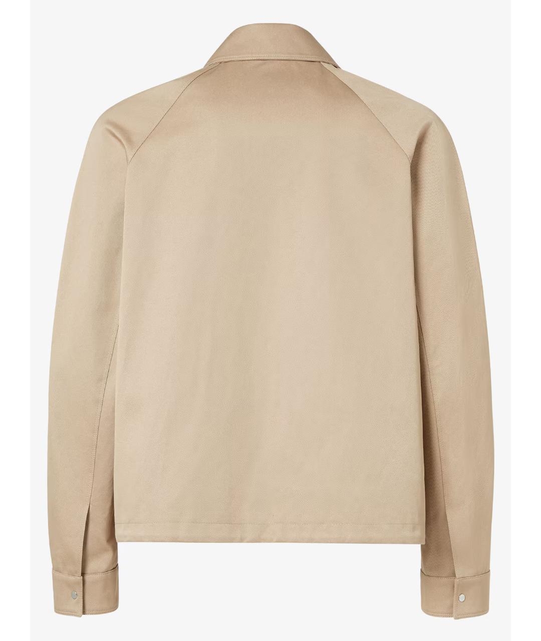 FENDI Бежевая хлопковая куртка, фото 3