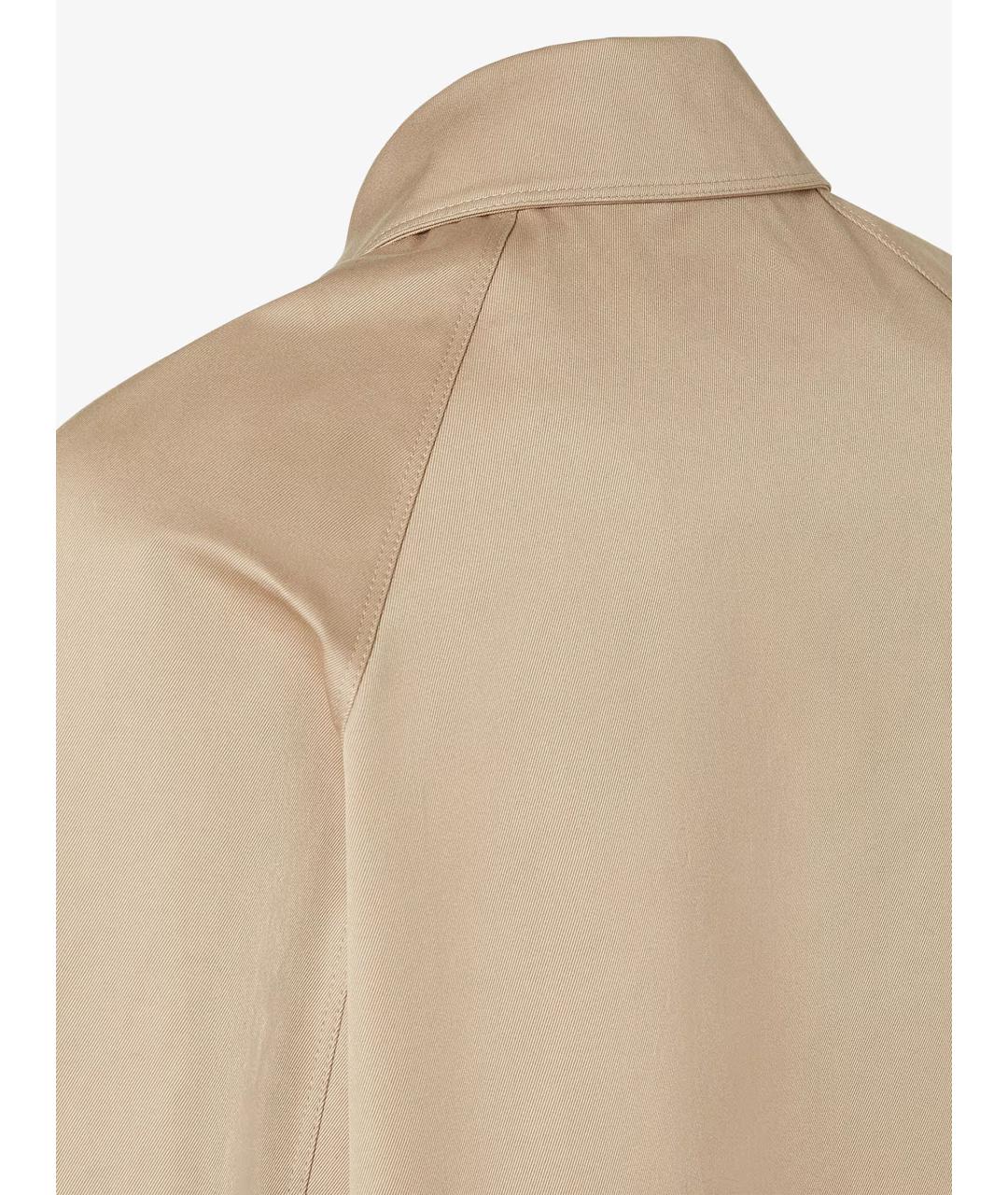 FENDI Бежевая хлопковая куртка, фото 4