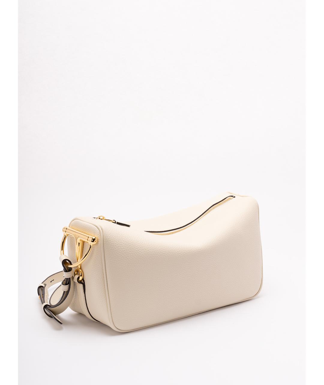 GUCCI Бежевая кожаная сумка через плечо, фото 3