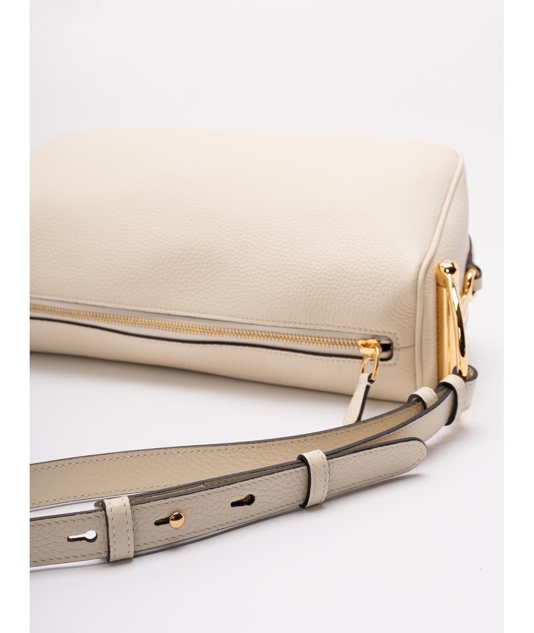 GUCCI Бежевая кожаная сумка через плечо, фото 5
