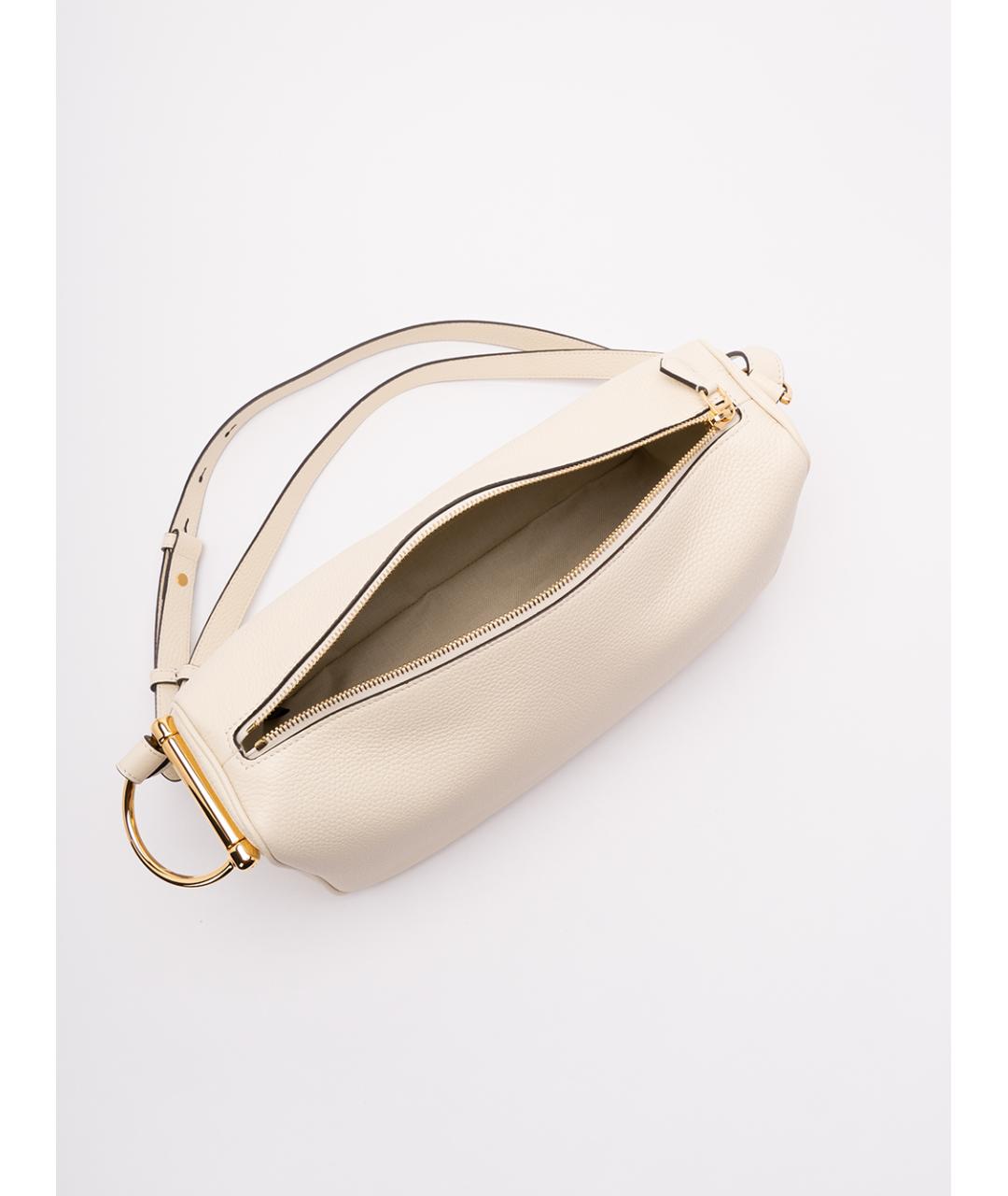 GUCCI Бежевая кожаная сумка через плечо, фото 6