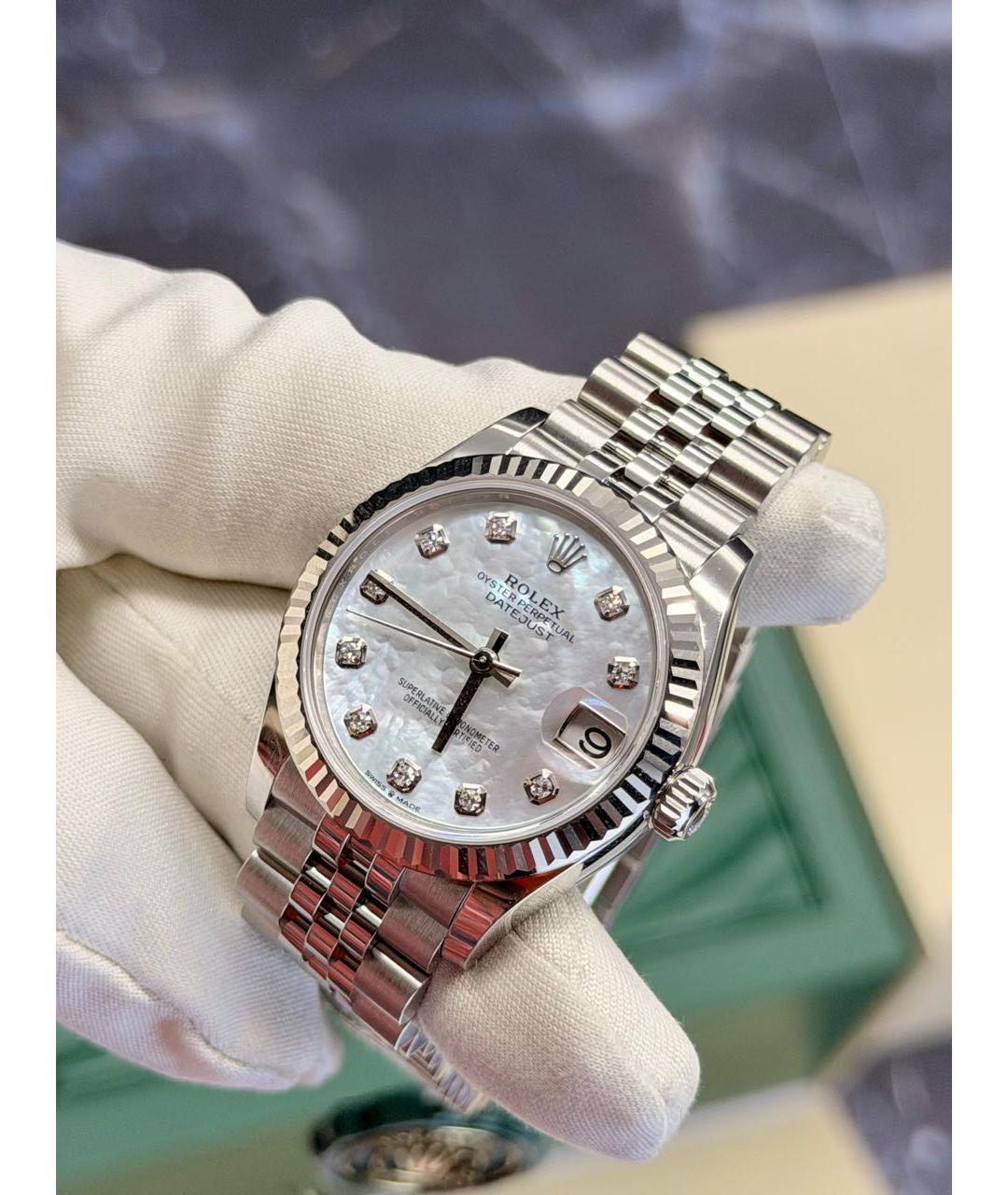 ROLEX Серебряные часы, фото 4