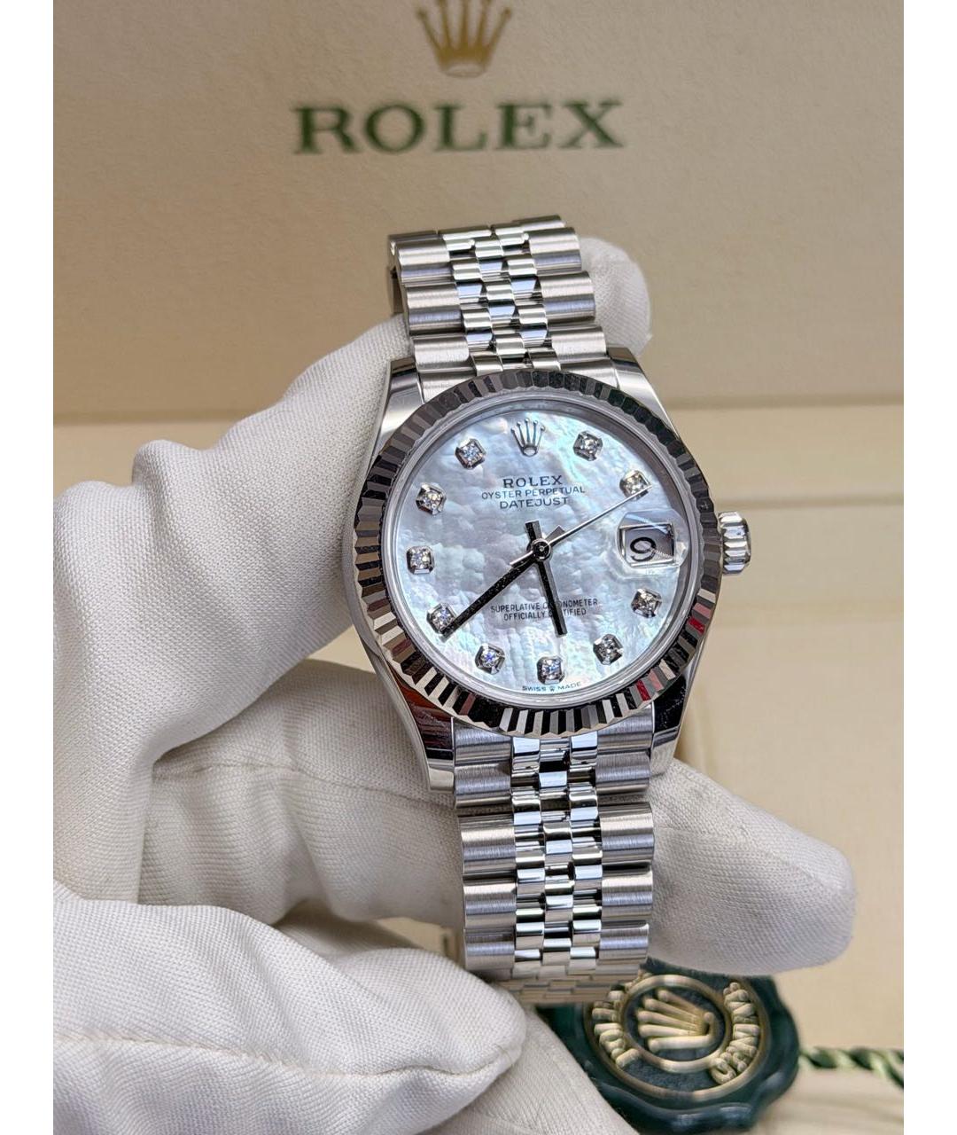 ROLEX Серебряные часы, фото 9