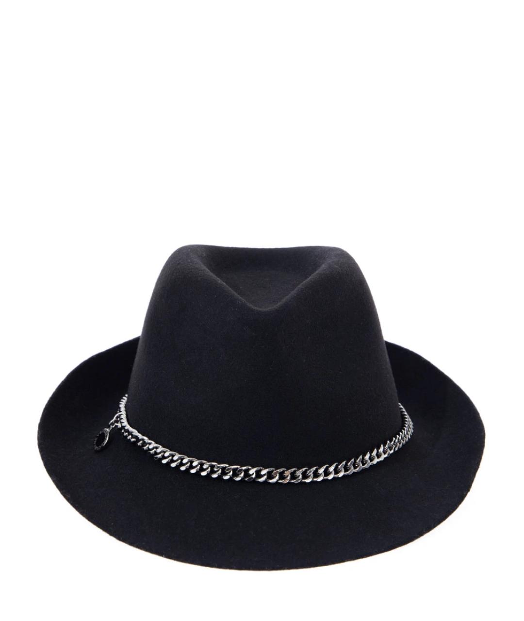 STELLA MCCARTNEY Черная шерстяная шляпа, фото 3