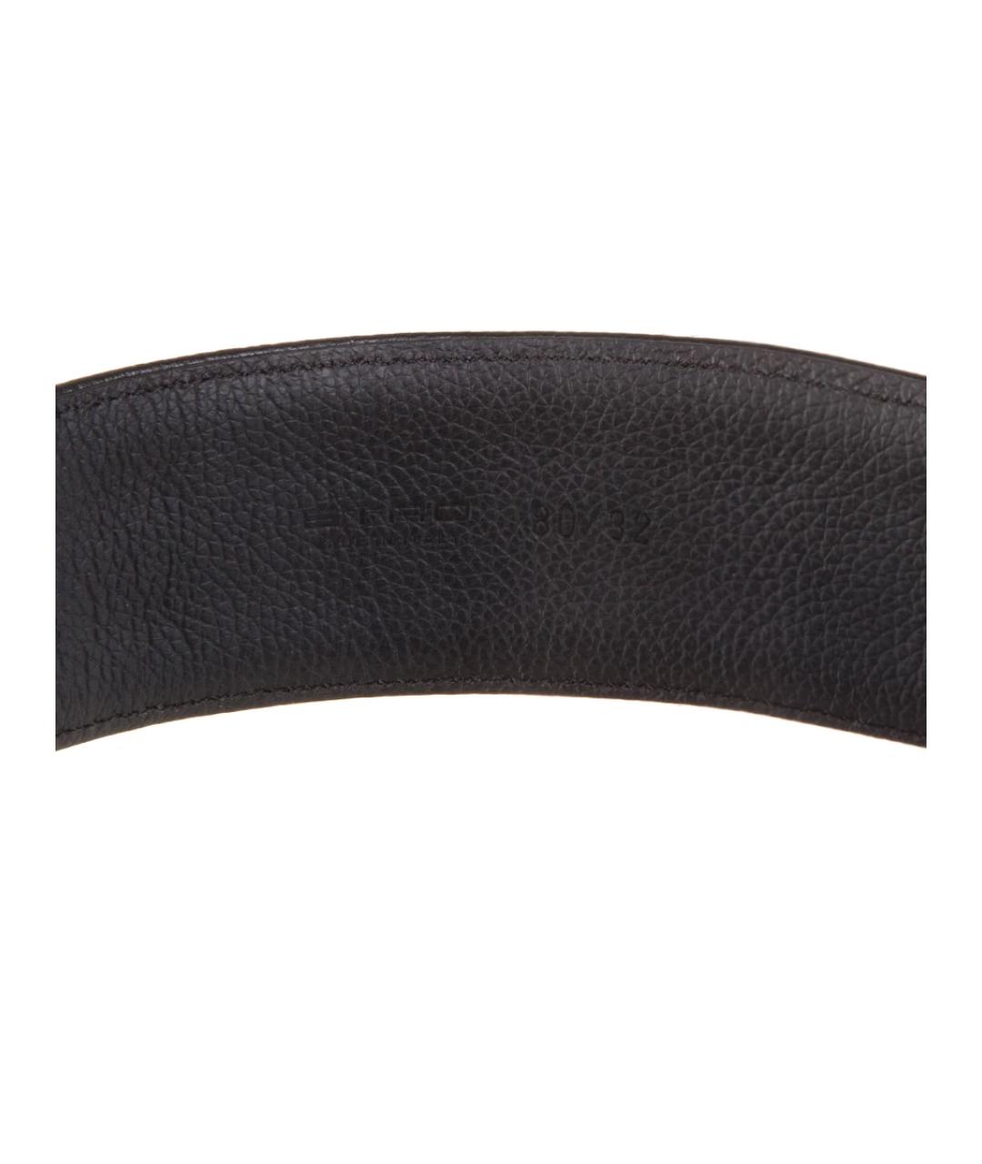 ETRO Черный кожаный ремень, фото 4