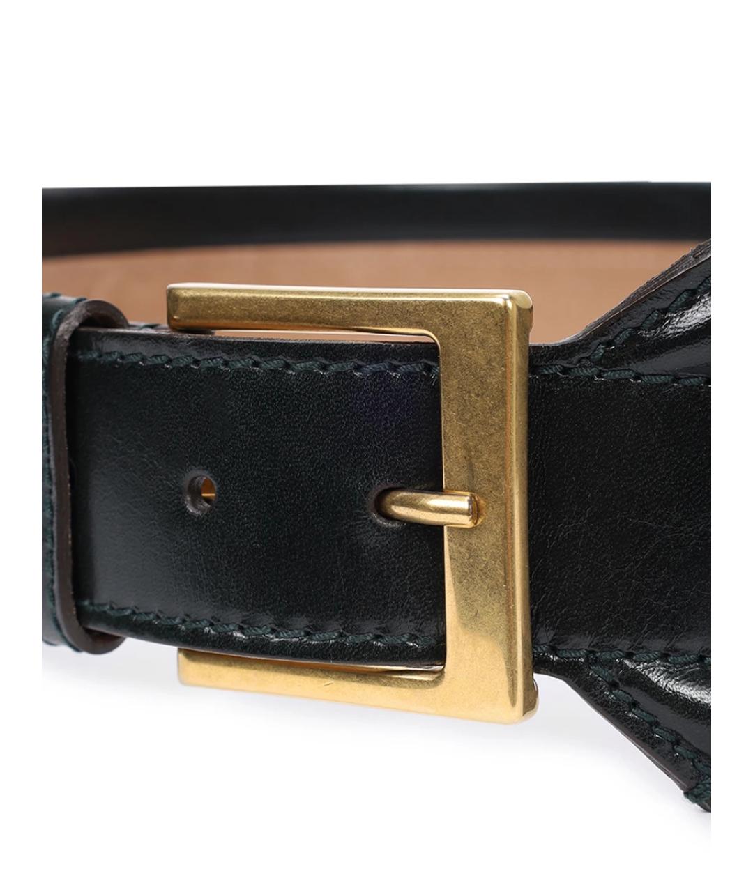 ALEXANDER MCQUEEN Черный кожаный ремень, фото 3