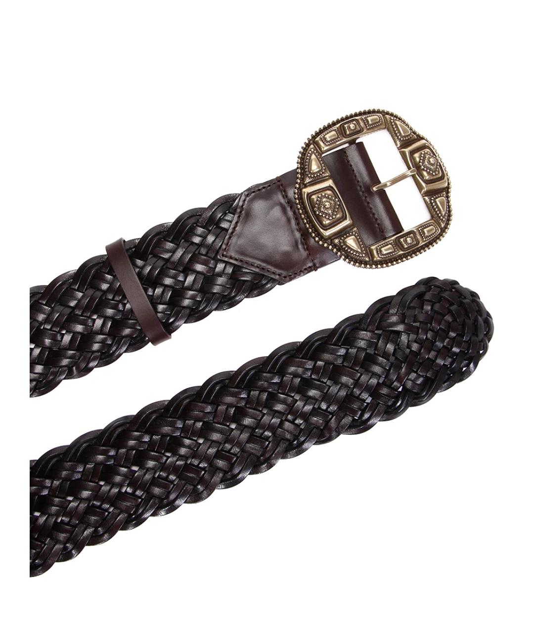 ETRO Коричневый кожаный ремень, фото 3