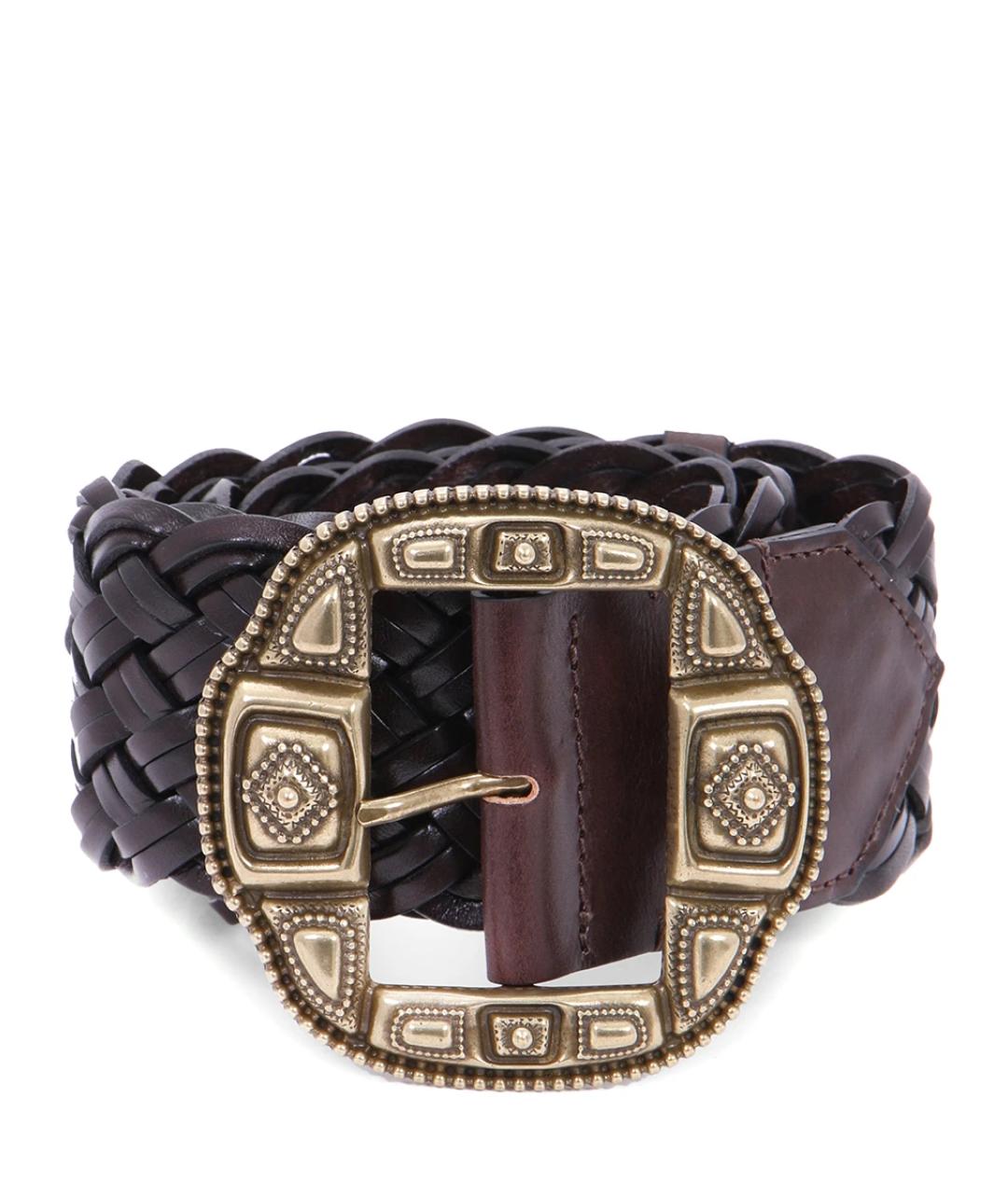 ETRO Коричневый кожаный ремень, фото 1