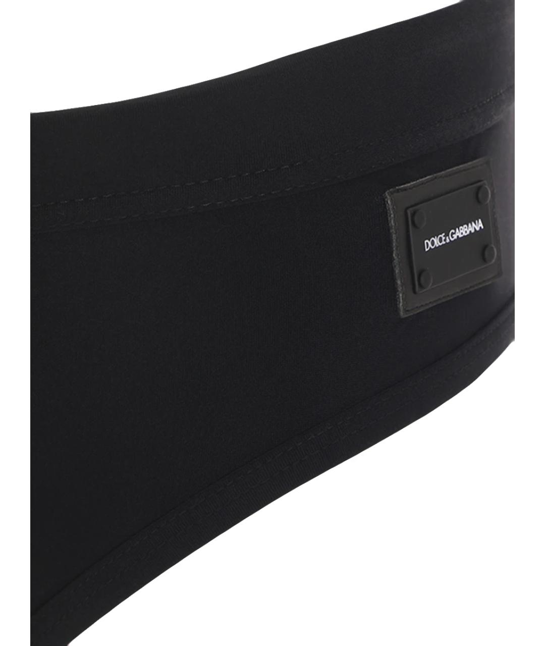 DOLCE&GABBANA Черные полиамидовые плавки, фото 3