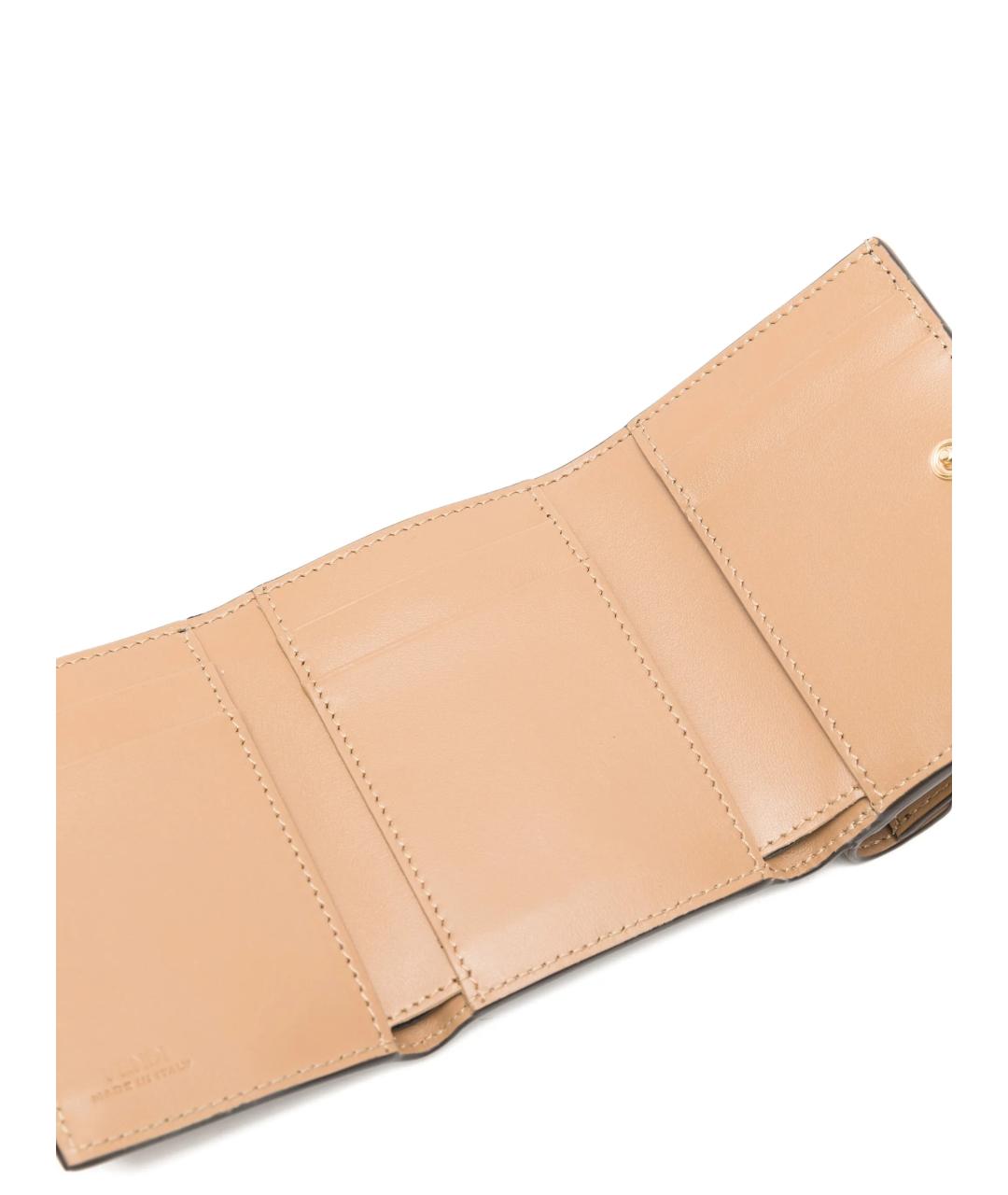 FENDI Коричневый кожаный кошелек, фото 3