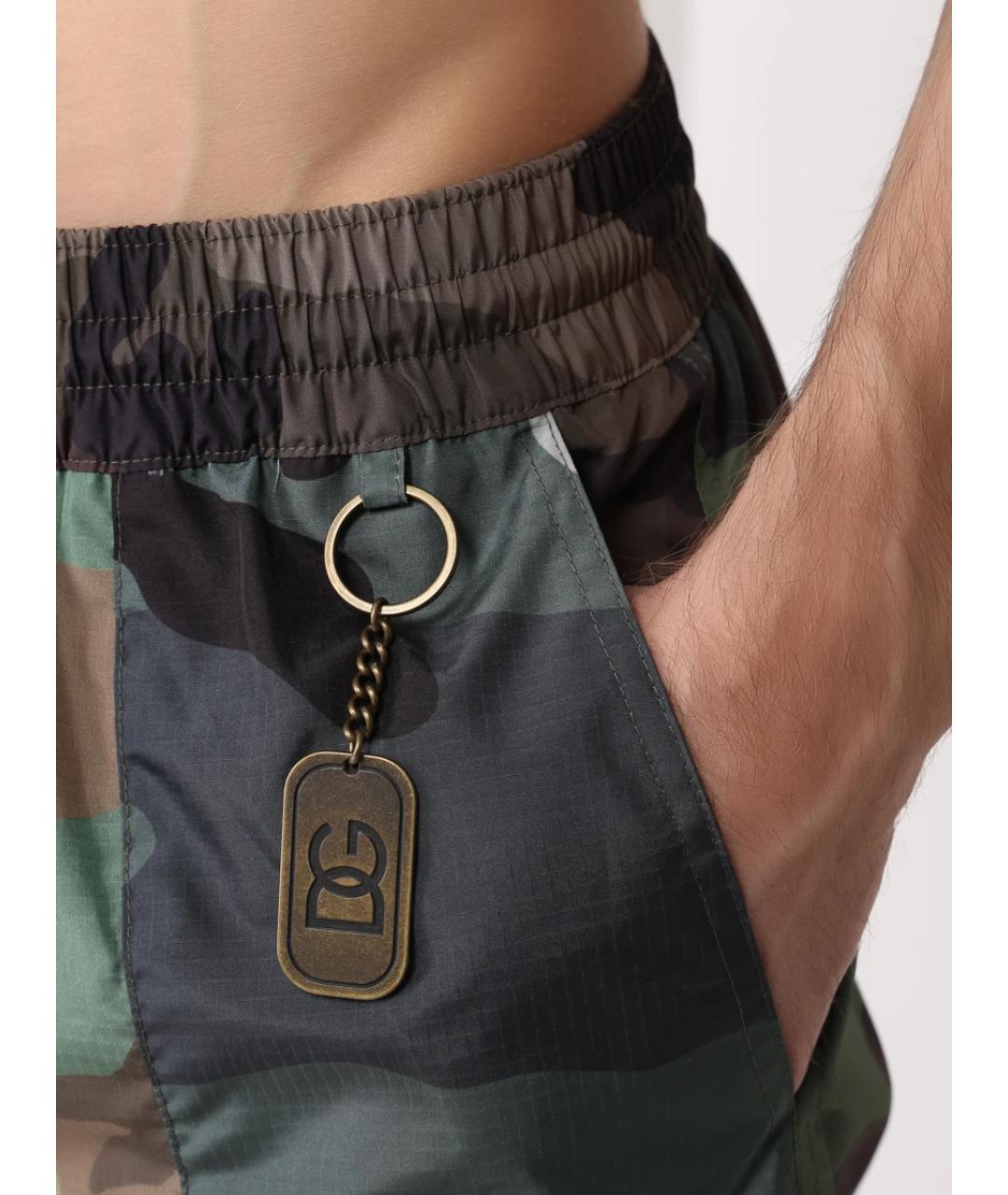 DOLCE&GABBANA Мульти полиамидовые шорты, фото 4