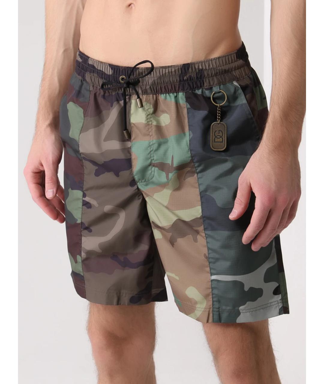 DOLCE&GABBANA Мульти полиамидовые шорты, фото 2