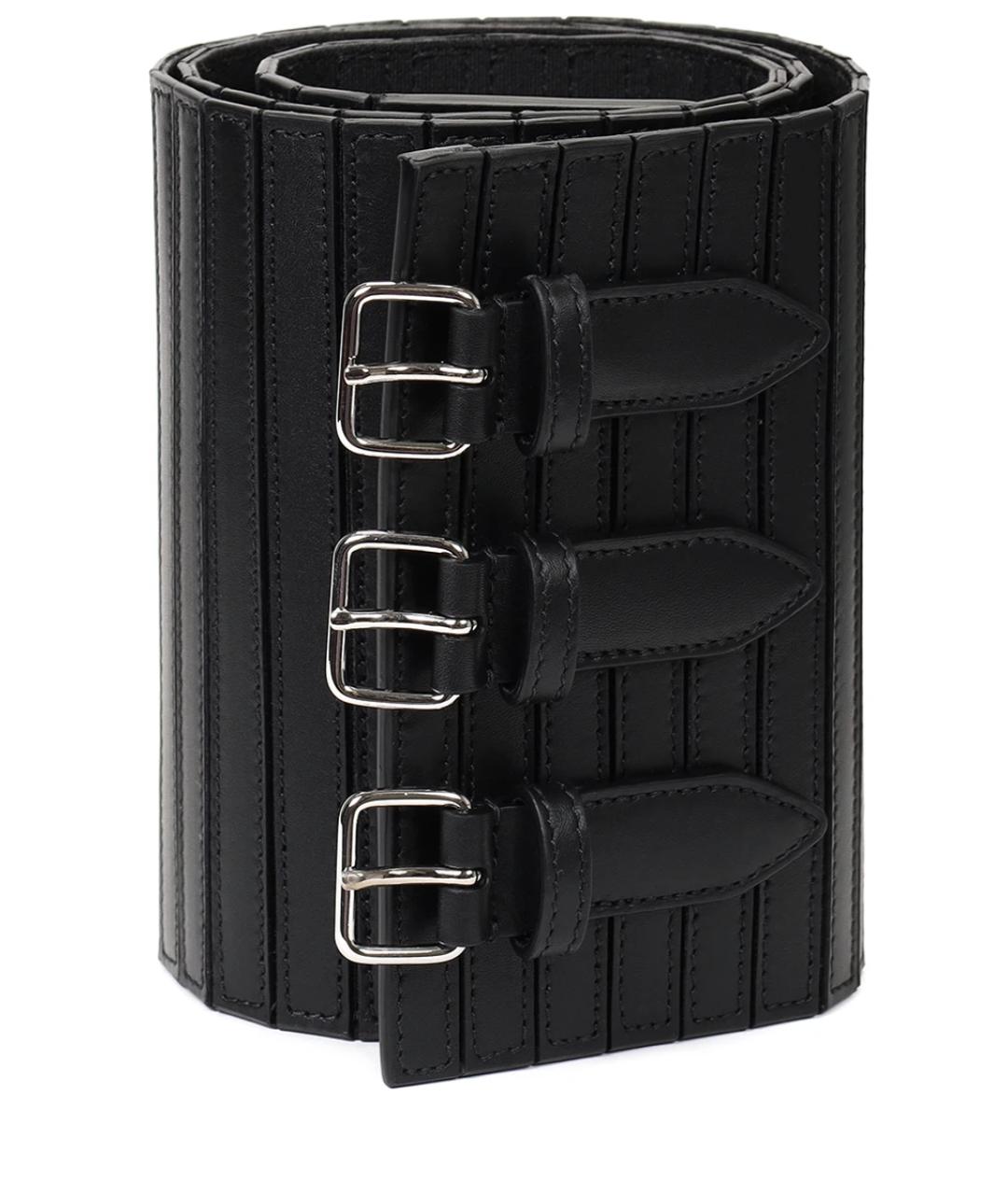 ALAIA Черный кожаный ремень, фото 1