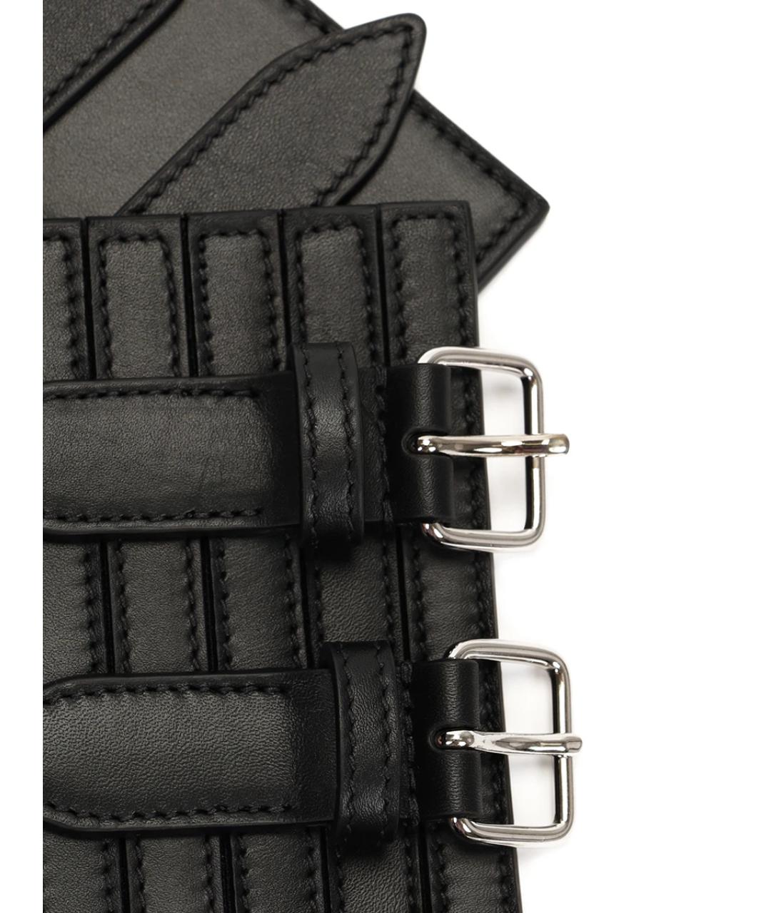 ALAIA Черный кожаный ремень, фото 3