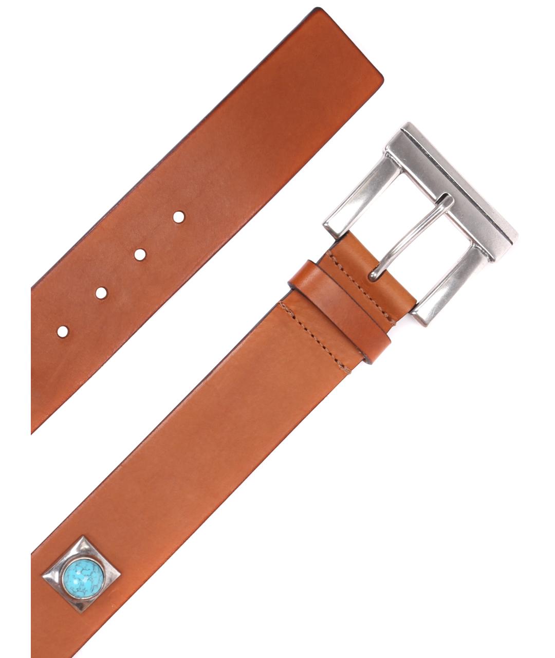 ETRO Коричневый кожаный ремень, фото 3