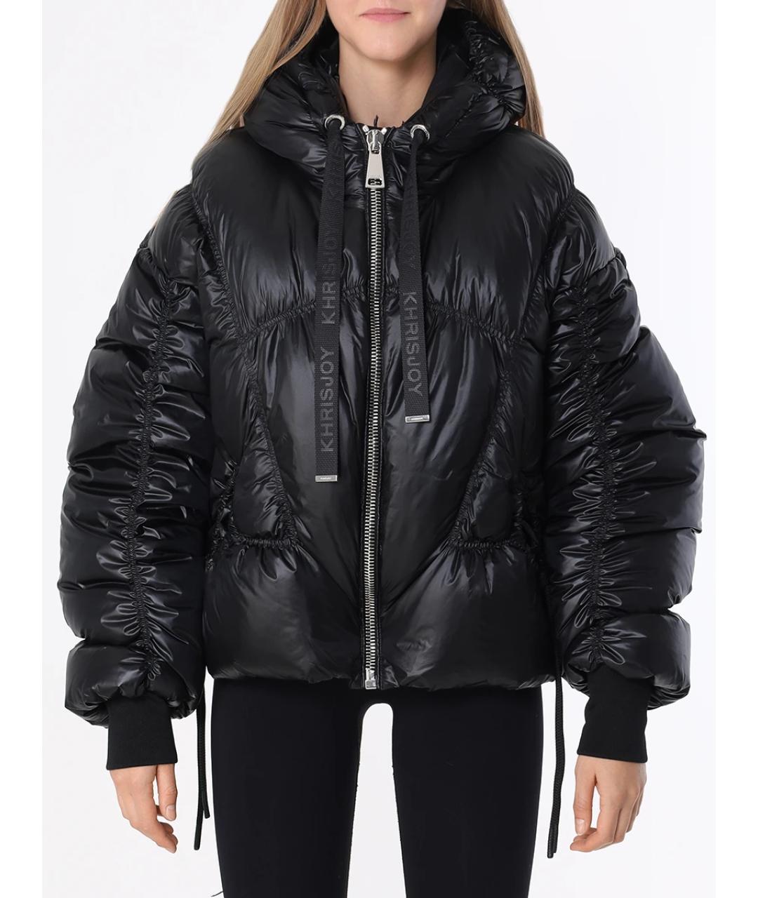 KHRISJOY Черный полиамидовый пуховик, фото 4