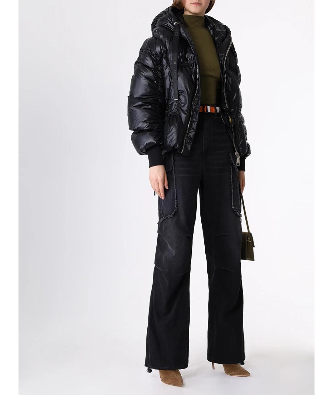 KHRISJOY Черный полиамидовый пуховик, фото 2