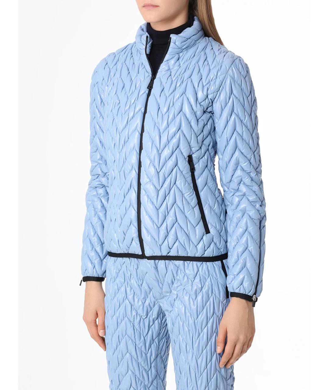 KHRISJOY Голубая полиамидовая куртка, фото 4