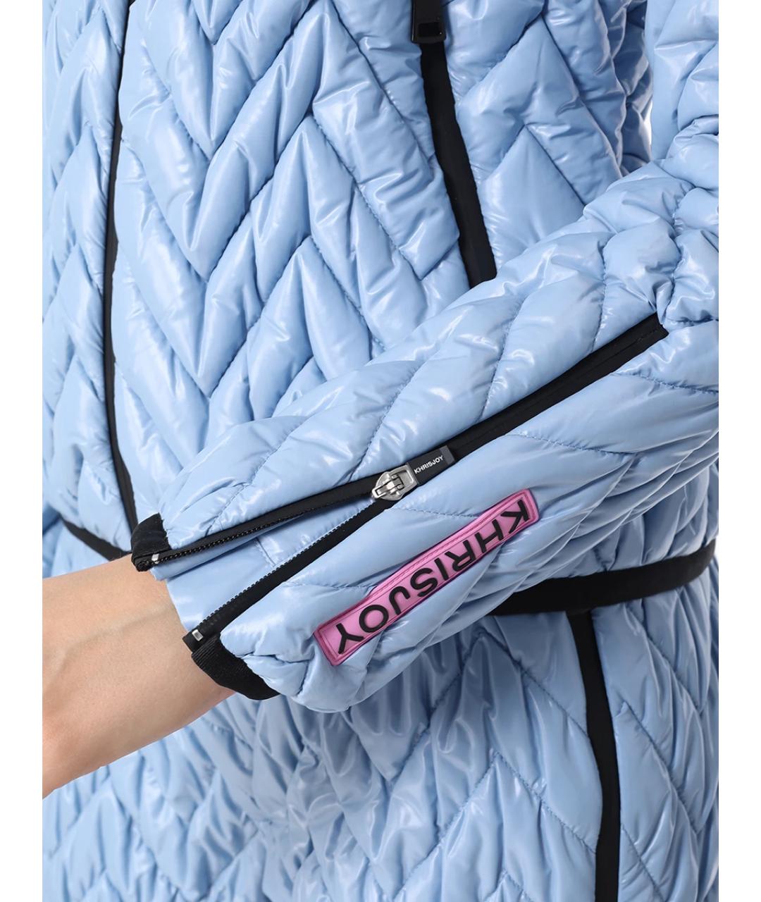 KHRISJOY Голубая полиамидовая куртка, фото 5