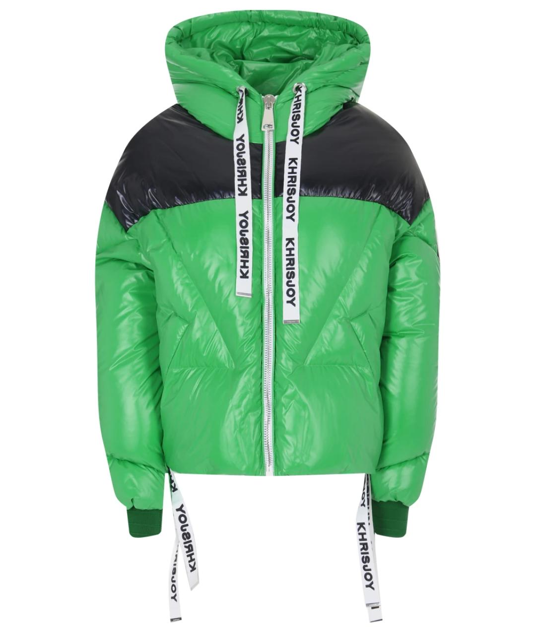 KHRISJOY Зеленый полиамидовый пуховик, фото 1