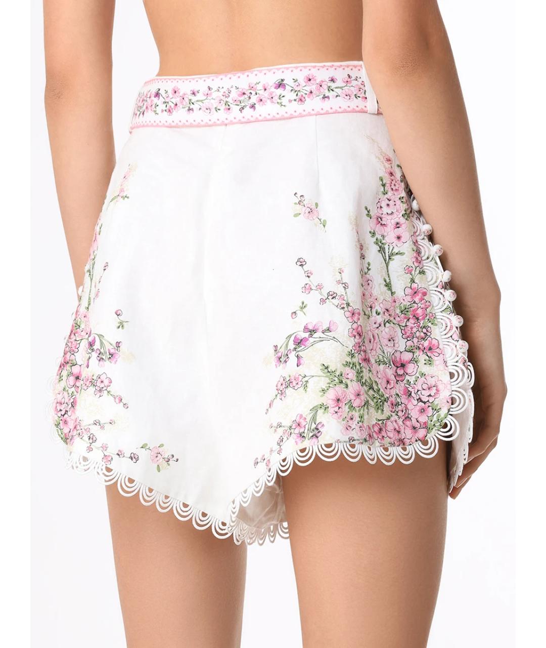 ZIMMERMANN Мульти льняные шорты, фото 3