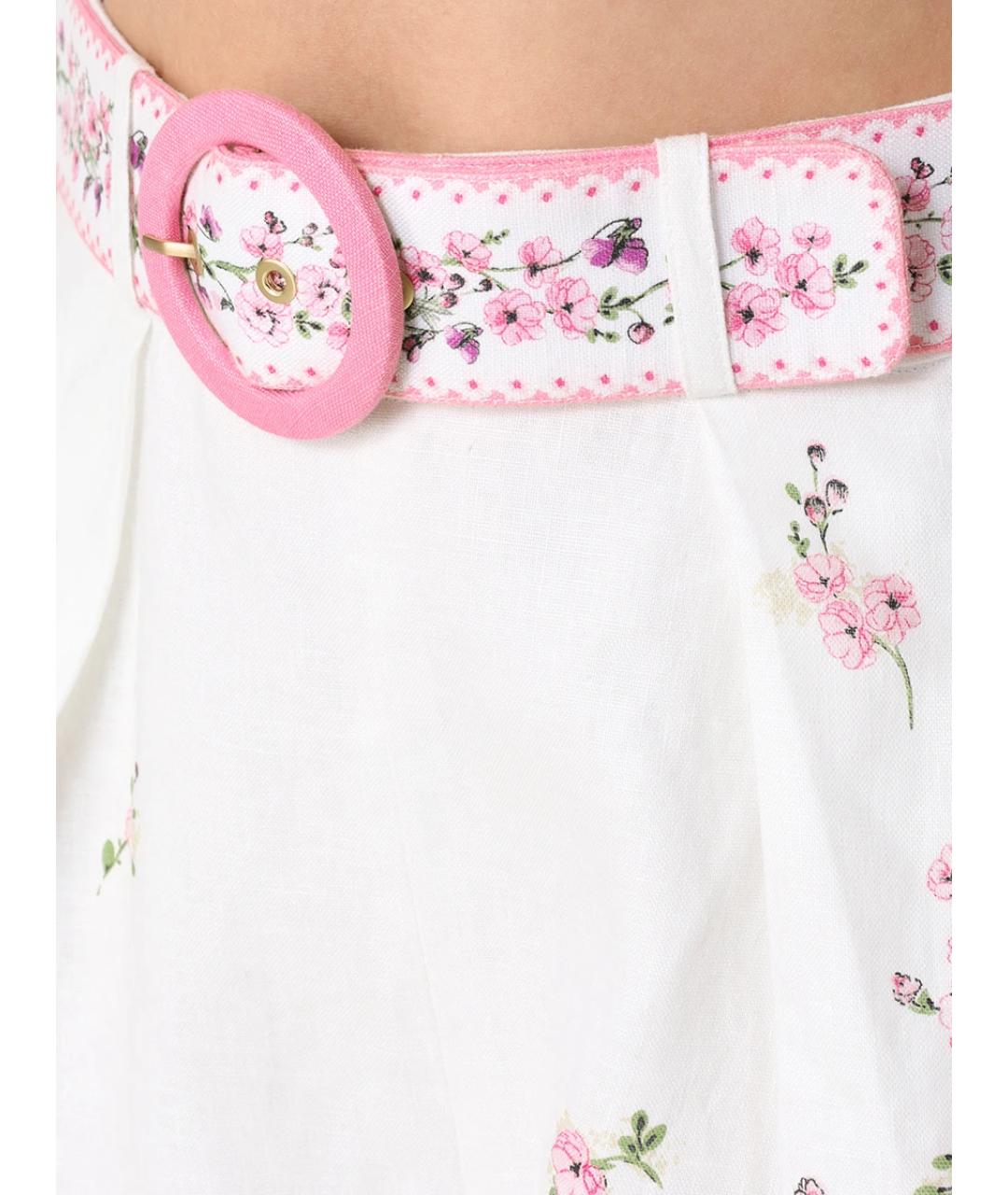 ZIMMERMANN Мульти льняные шорты, фото 5