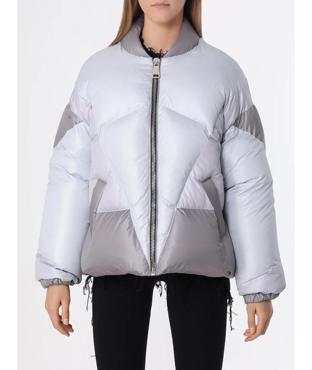 KHRISJOY Серый полиэстеровый пуховик, фото 4