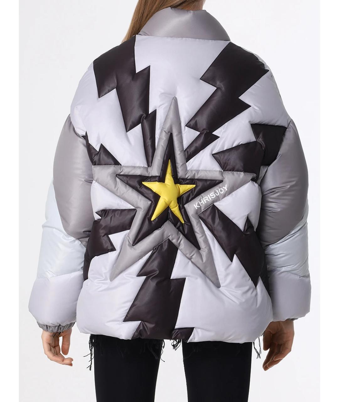 KHRISJOY Серый полиэстеровый пуховик, фото 3