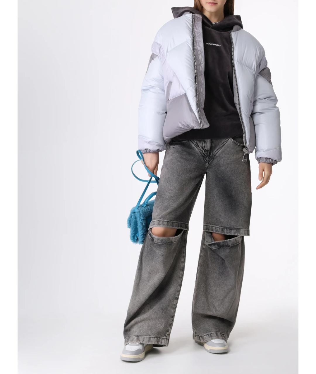 KHRISJOY Серый полиэстеровый пуховик, фото 2